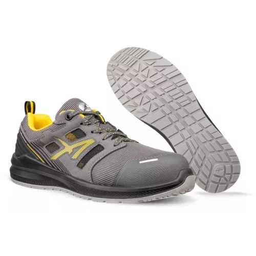 Albatros AIRFLOW Grey Yellow Low S1 ESD FO SR munkavédelmi cipő