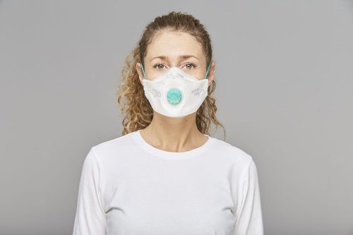 BLS Zer0 33 FFP3 Dolomit szelepes, aktív szenes légzésvédő maszk (10db)