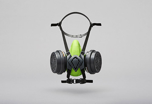 BLS 4600next dupla szűrős félálarc bajonett csatlakozóval, A2P3 R szűrőkke