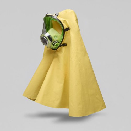 BLS 5700 dupla szűrős teljes álarc bajonett csatlakozóval saválló védőkámzsával, CLASS 2