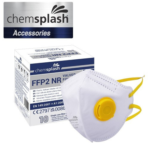 Chemsplash FFP2 összehajtható szelepes maszk (10db)