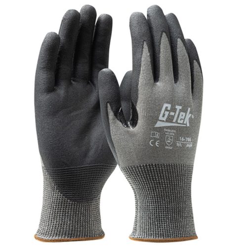 G-TEK X-Treme kötött, nitril tenyérmártott munkavédelmi kesztyű