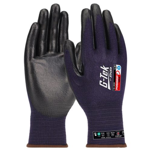 G-TEK PosiGrip MAX 18G kötött, HPPE/nylon/spandex, PosiGripMax tenyérmártott munkavédelmi kesztyű