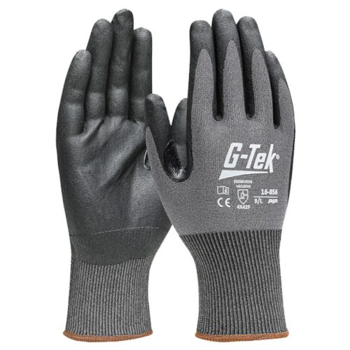 G-TEK PolyKor kötött, nitril tenyérmártott munkavédelmi kesztyű