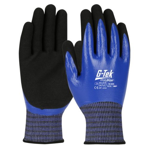 G-TEK PolyKor X7 kötött, nitril tenyérmártott munkavédelmi kesztyű