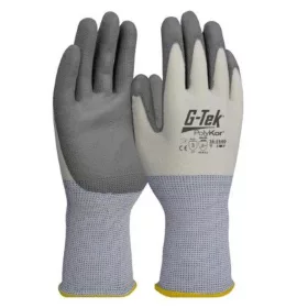G-TEK PolyKor HPPE/spandex kötött, PU tenyérmártott munkavédelmi kesztyű