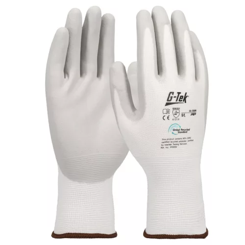 G-TEK 3RX spandex/újrahasznosított poliészter, nitril tenyérmártott munkavédelmi kesztyű