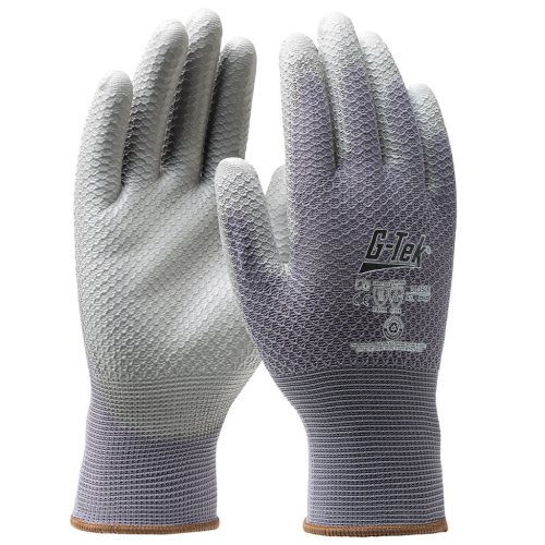 G-TEK 3RX újrahasznosított poliészter, PU tenyérmártott munkavédelmi kesztyű