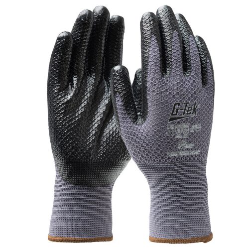 G-TEK 3RX újrahasznosított poliészter, nitril tenyérmártott munkavédelmi kesztyű
