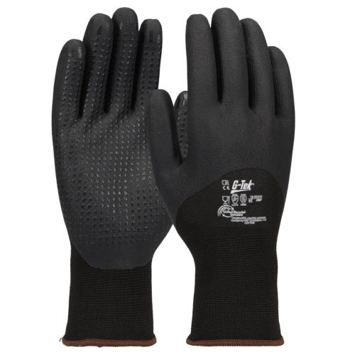 G-TEK 3RX 15G újrahasznosított poliészter/spandex, nitril 3/4 mártott munkavédelmi kesztyű