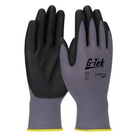G-TEK nylon, nitril tenyérmártott munkavédelmi kesztyű