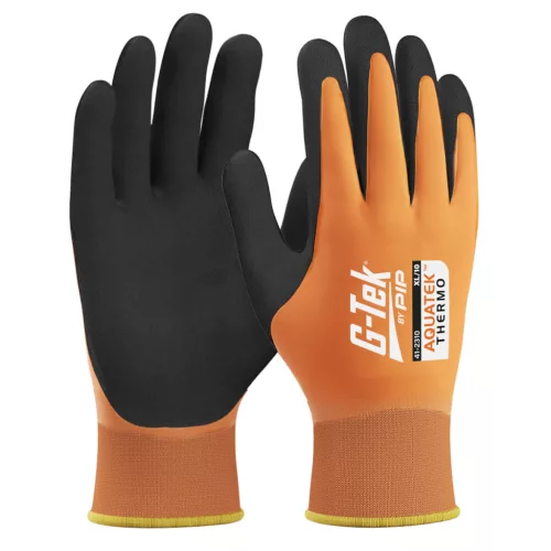 G-TEK Aquatek THERMO akril/poliészter, latex tenyérmártott munkavédelmi kesztyű