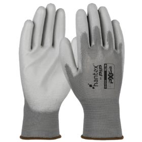 HANTEX PXP-G kötött poliészter, PU tenyérmártott munkavédelmi kesztyű