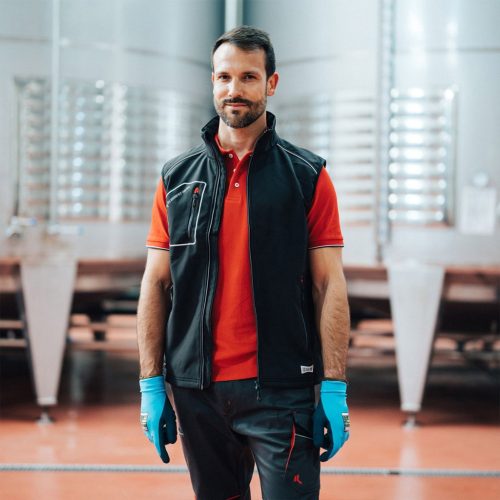 Issaline kék/fekete Snappy shoftshell mellény