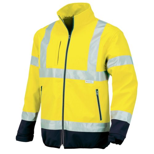 ISSALINE FLASH minősített jól láthatósági softshell kabát