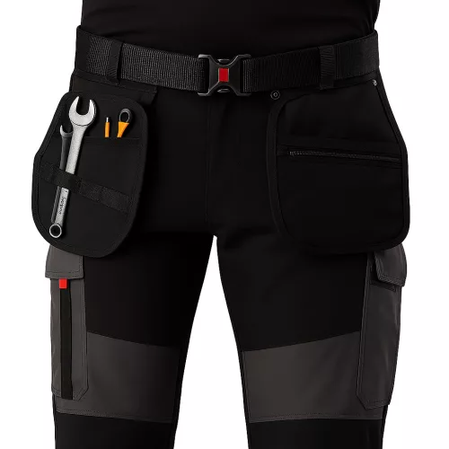 ISSALINE Wise 4-way stretch softshell nadrág lengő zsebekkel – dobozban