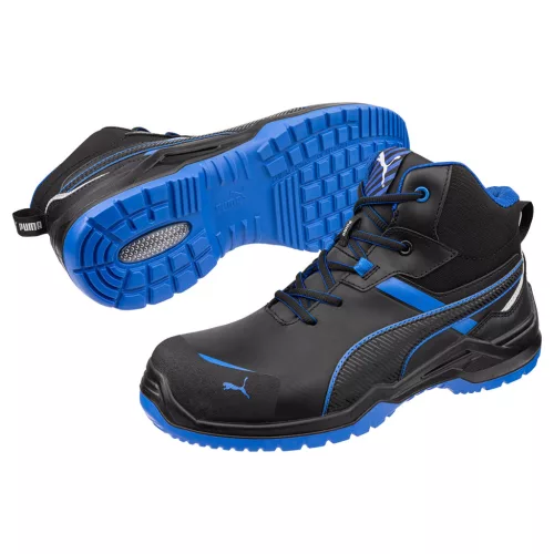 Puma Krypton Blue Mid S3S ESD FO SR munkavédelmi bakancs - szélesített