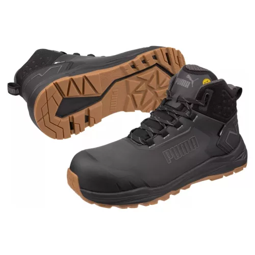 Puma FUSION Anthr/Gum Mid S7S ESD FO HRO SR munkavédelmi bakancs