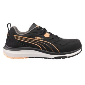 Puma Stepper BLK/Peach Low S3S ESD HRO SR női munkavédelmi cipő