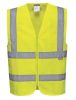 C375 -  Hi-Vis zippzáras mellény