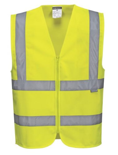 C375 -  Hi-Vis zippzáras mellény