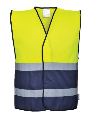 C484 - Hi-Vis kéttónusú mellény