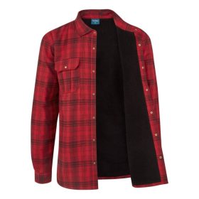 KA313 - KA3 Sherpa bélésű kockás ing