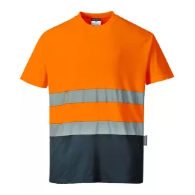 S173 - Kéttónusú Pamut komfort póló