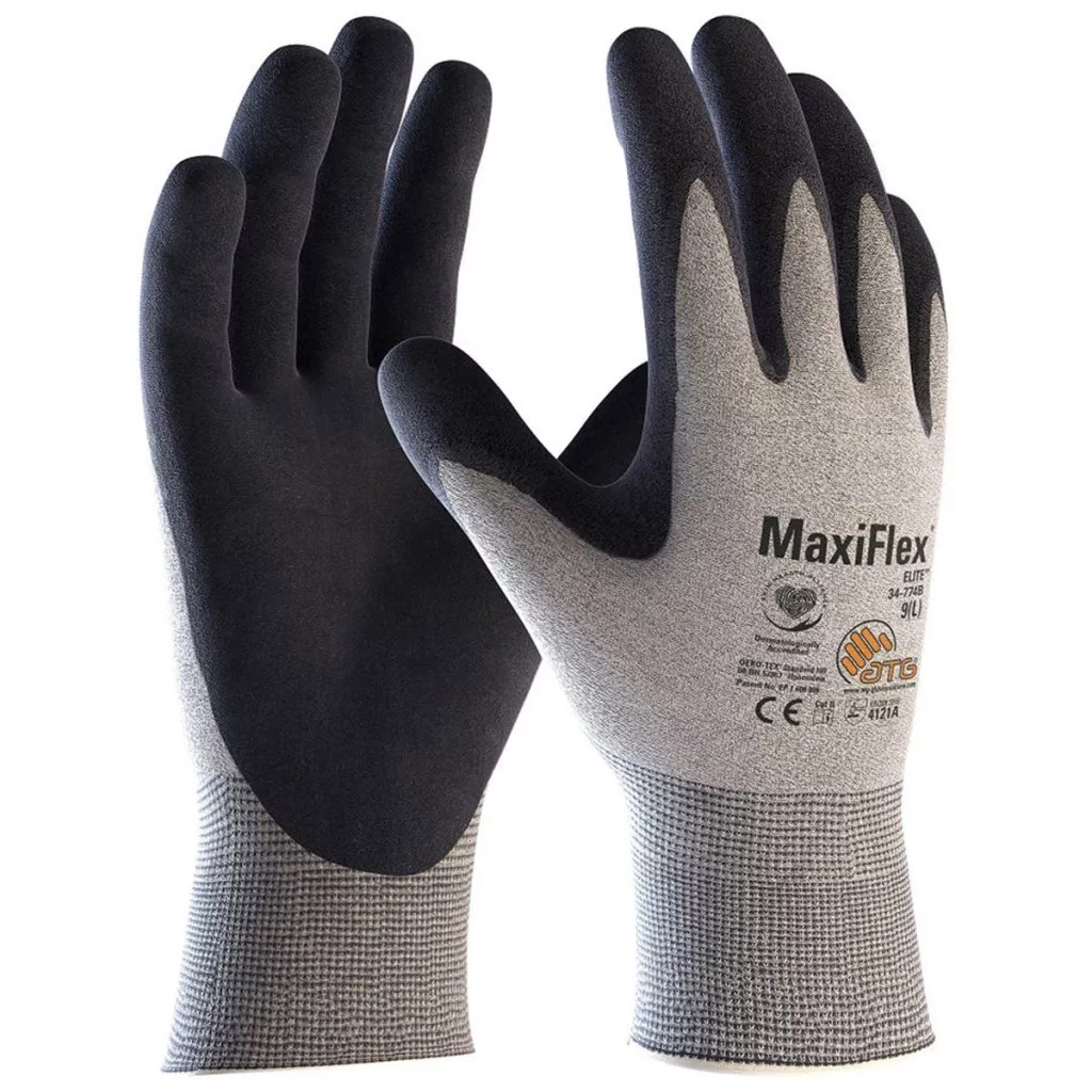 Guanti ATG MaxiFlex Endurance 34-845 T10 – Nylon E Poliuretano, Traspiranti, Azzurri, Per Lavori Di Precisione